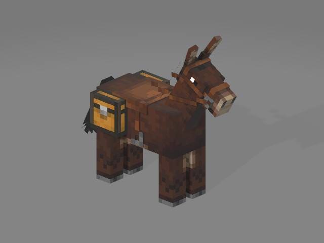 Коричневый осел