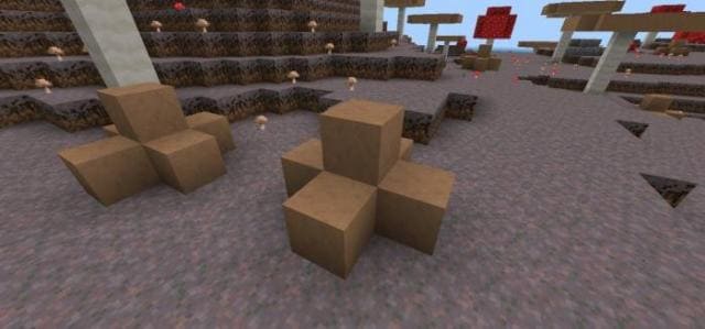 Коричневый грибной куст