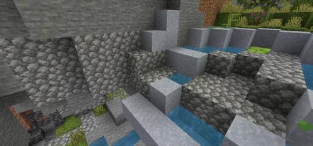 Небольшие участки булыжника