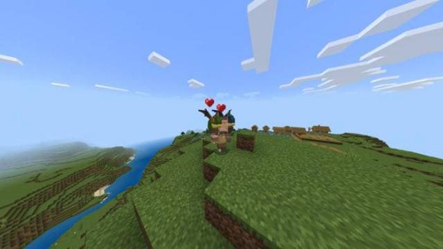 Обжора рядом с игроком