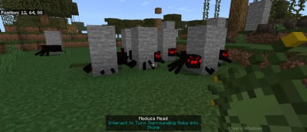 Голова медузы на стойке для брони