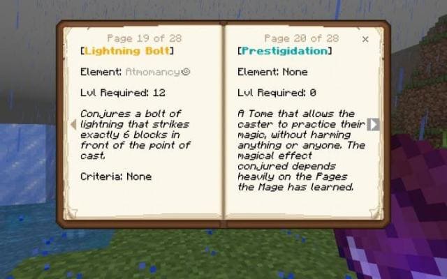 Инструкция к заклинаниям