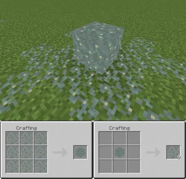 Блок светящегося лишайника