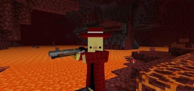 Дробовик в руке