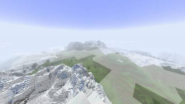 Густой туман за облаками