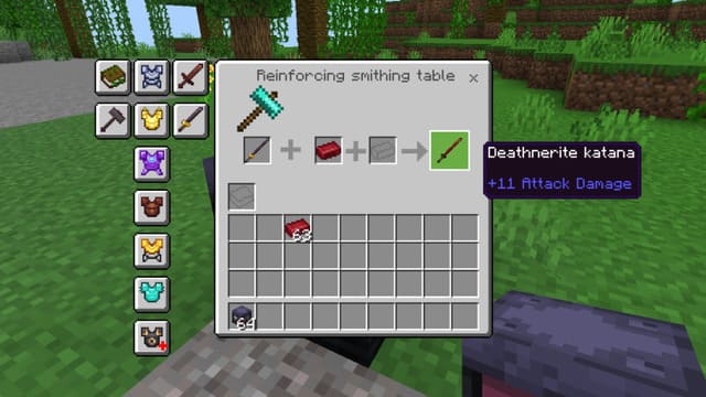 Усиление меча смертельным незеритом