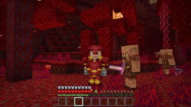 Позолоченная броня из смертельного незерита