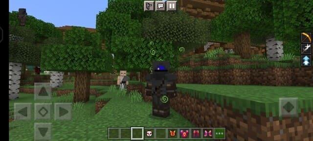 Броня ниндзя на игроке