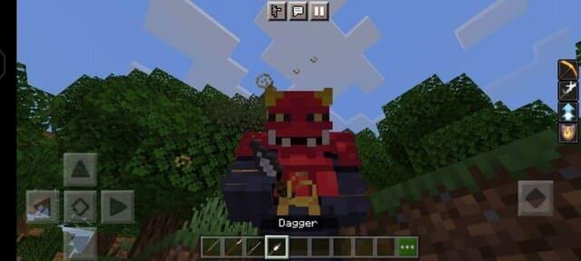 Кинжал в руке