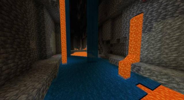 Текучая лава и вода