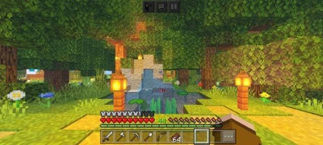 Лес с факелами