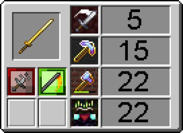 Улучшенная золотая катана