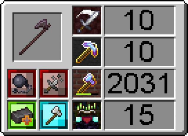 Незеритовый длинный топор