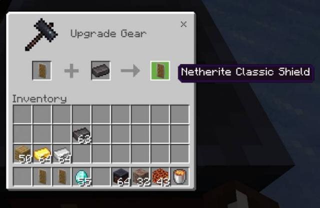 Незеритовый классический щит улучшение