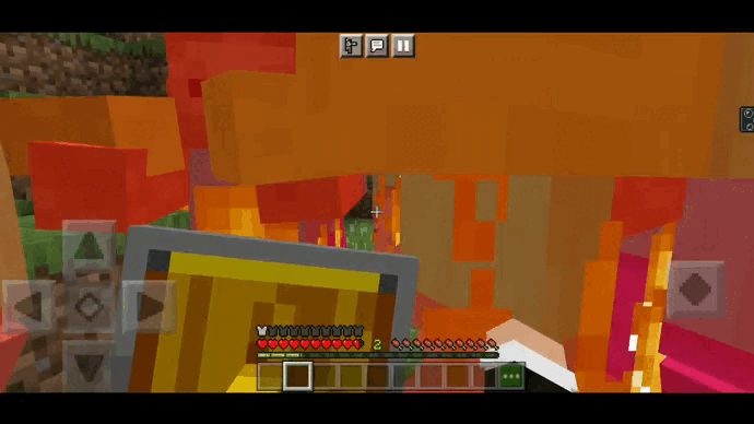 Зомби горят от игрока