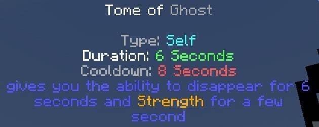 Том призрака свойства