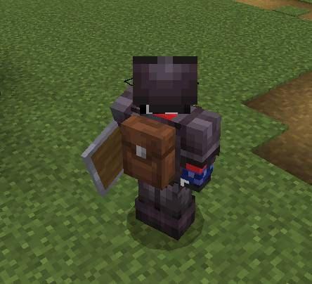 Сумка за спиной игрока