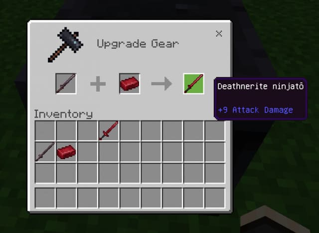 Улучшения предмета смертельным незеритом