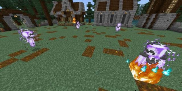 Необычные мобы сражаются с игроком