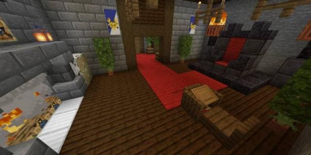 Интерьер замковой комнаты