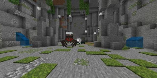 Гигантский паук в пещере