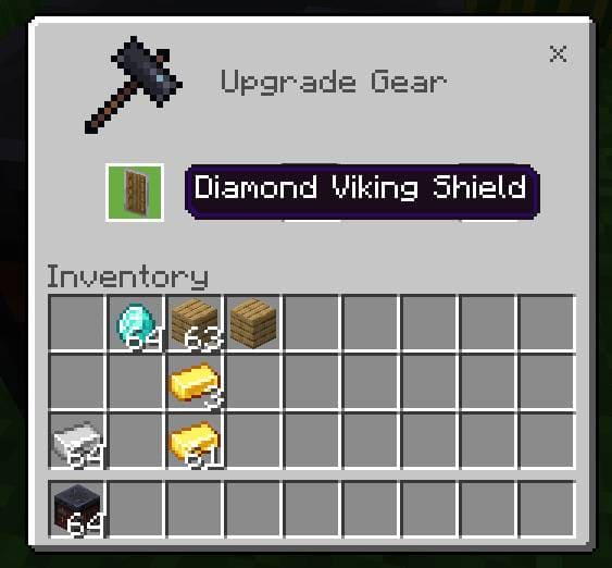 Незеритовый круглый щит крафт