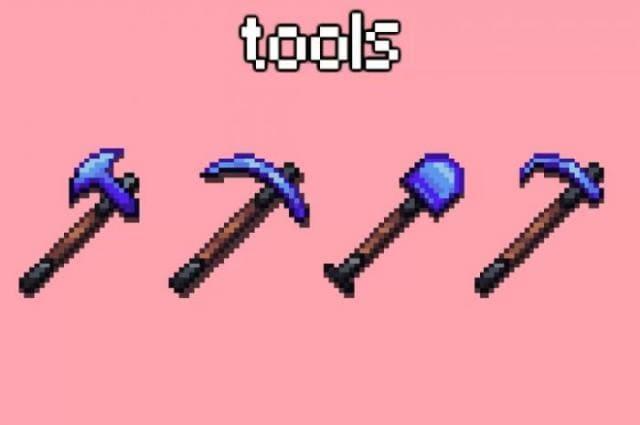 Синие инструменты в игре