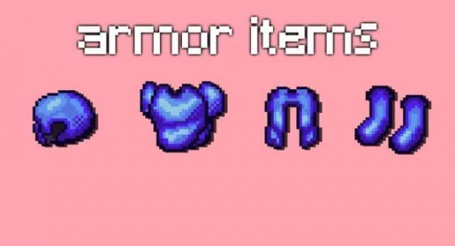 Синяя броня в игре