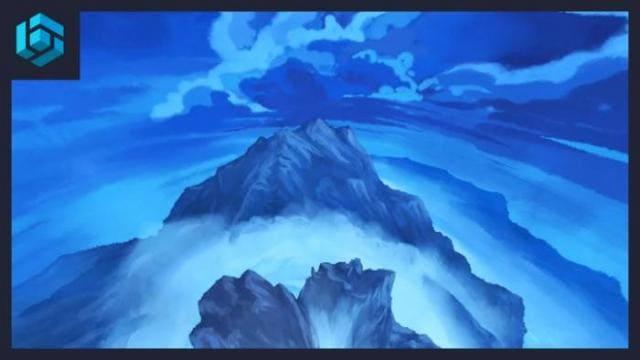 Ярко-голубое небо в игре