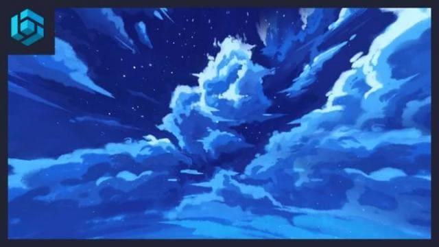 Ярко-голубое небо