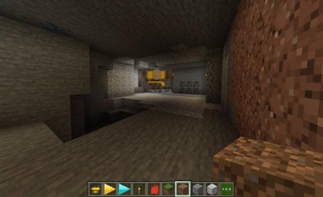 Экскаватор в пещере