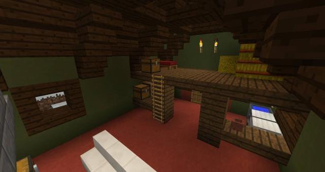 Рождественский домик вид внутри 2