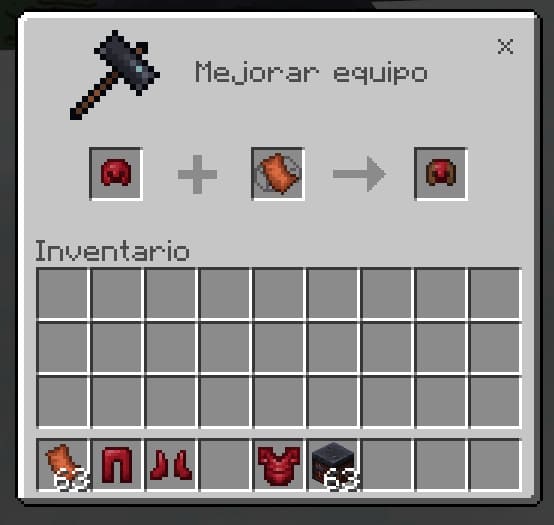 Улучшение шлема из смертельного незерита