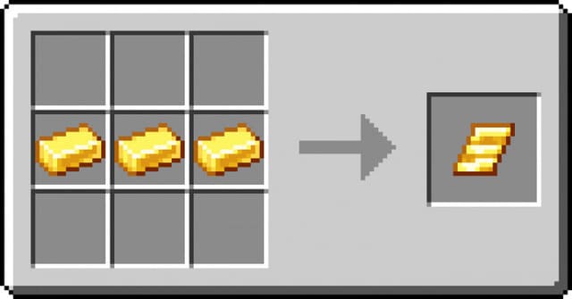 Крафт золотой пластины