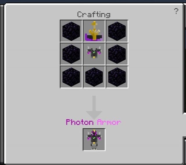 Фотонная броня крафт