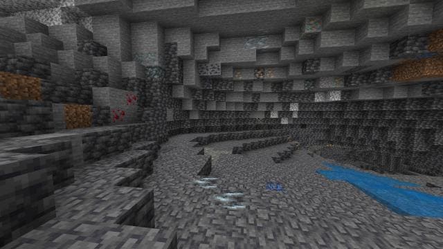 Виды руды в пещерах