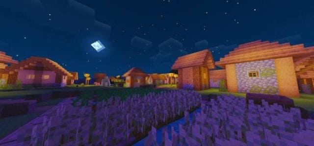 Темно-синяя ночь