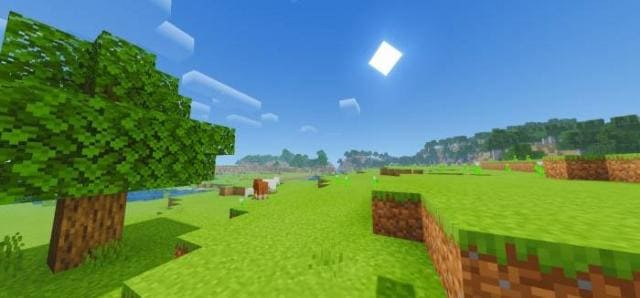 Ярко-голубое небо