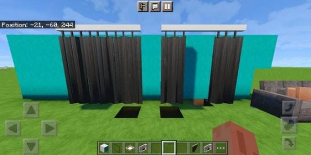 Шторы на стене