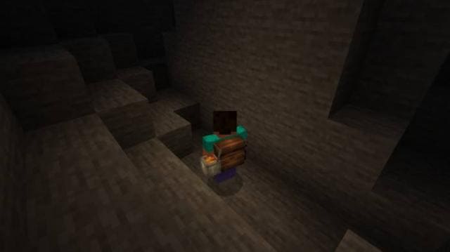 Небольшое освещение от рюкзака