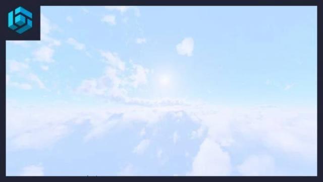 Красивое белоснежное небо