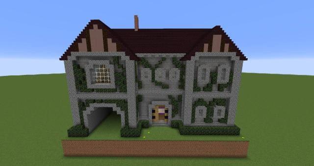 Красивый особняк вид сзади