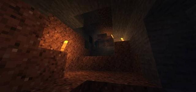 Факела в пещере