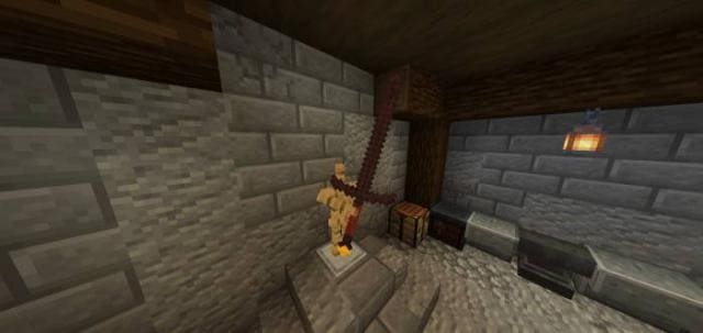 Коричневый длинный меч