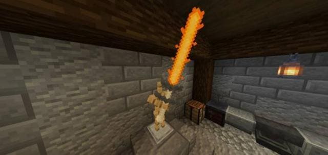 Огромный пылающий меч