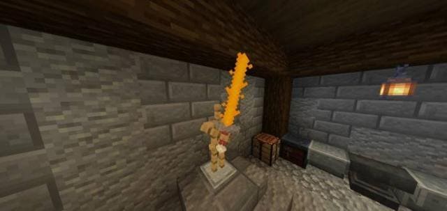 Длинный меч из пылающей драконьей кости