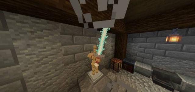 Длинный меч из светящейся драконьей кости