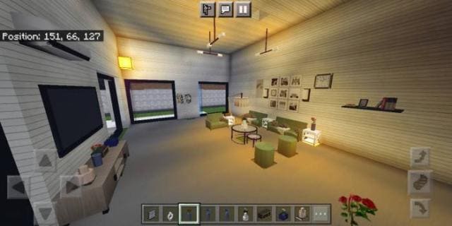 Гостиная с музыкальной системой