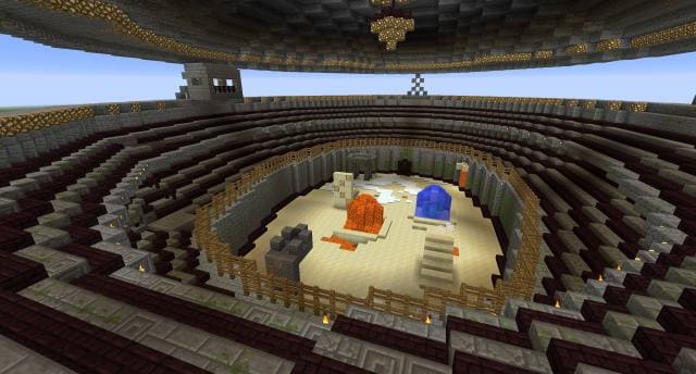 Как выглядит арена из камня внутри