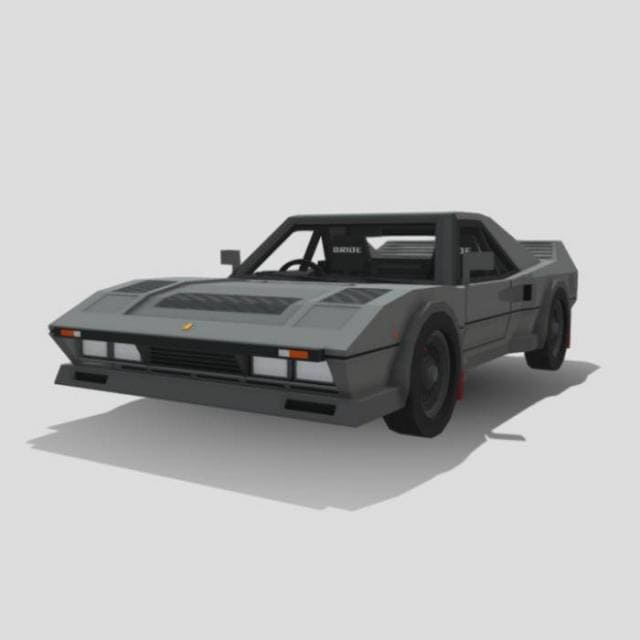 Серый Феррари 288 GTO